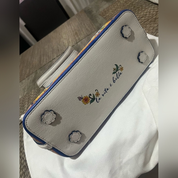 Brighton Leather Purse Tote La Farfalla Carina Tile Collection - Picture 9 of 9